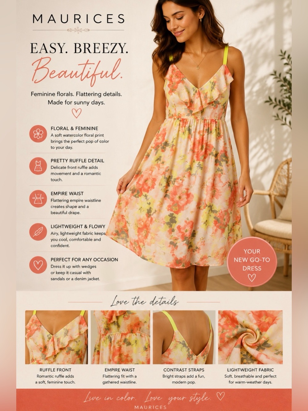 Maurice’s Floral Dress NWT